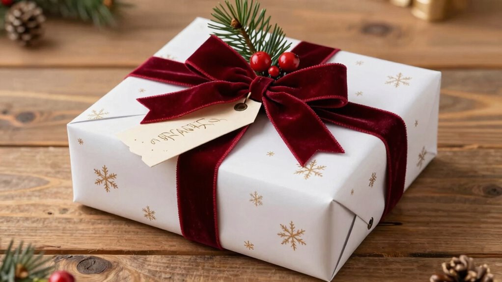 beautiful cohesive gift presentation