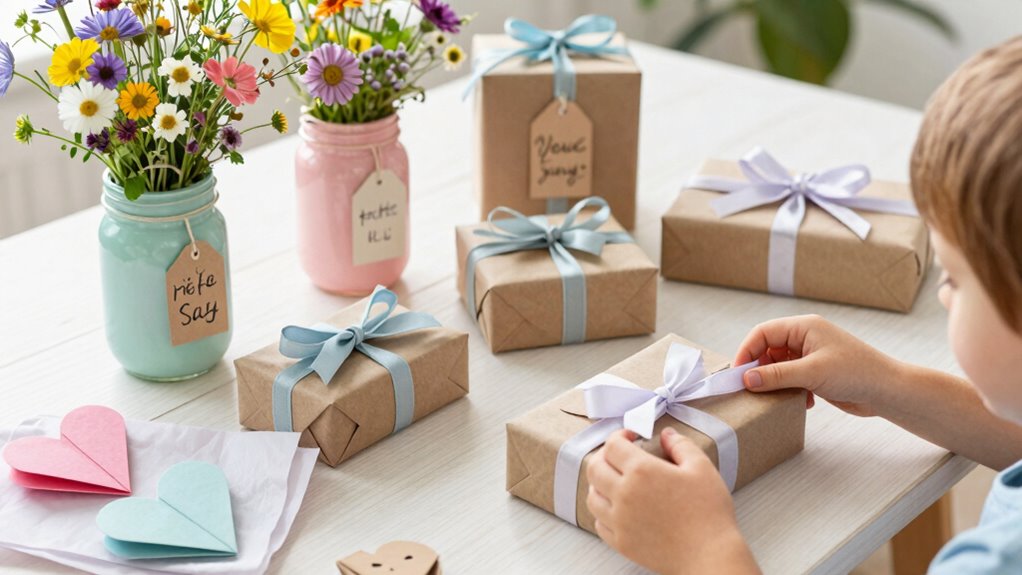 creative coordinated diy gift presentation