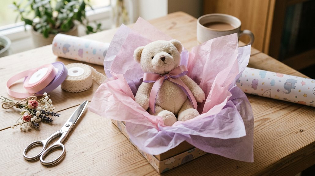 cute baby shower gift wrapping ideas