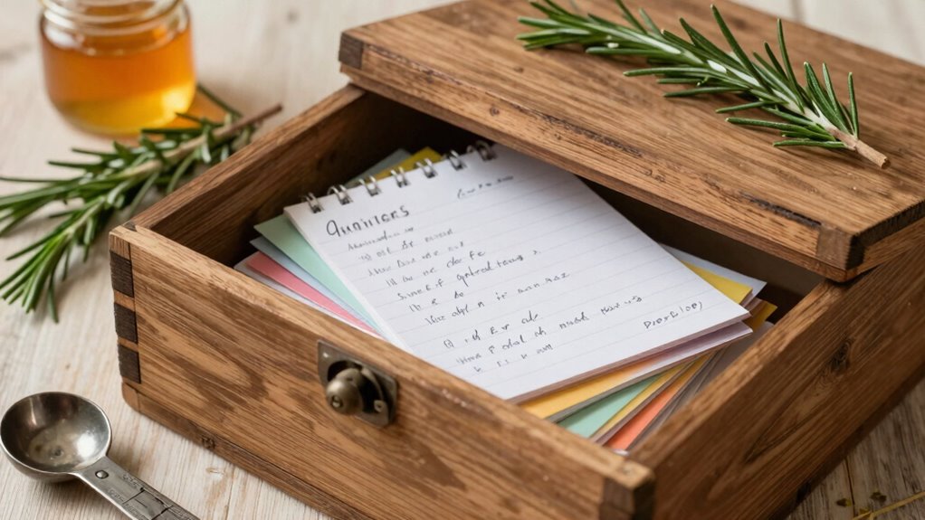 diy recipe box sentimental dishes