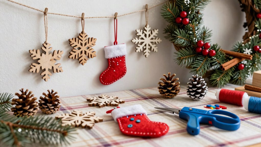 diy seasonal ornaments personalization textures keepsakes
