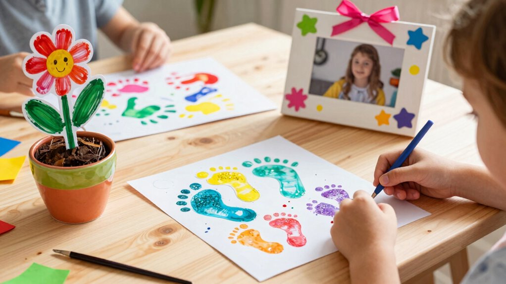 handprint keepsakes and cards