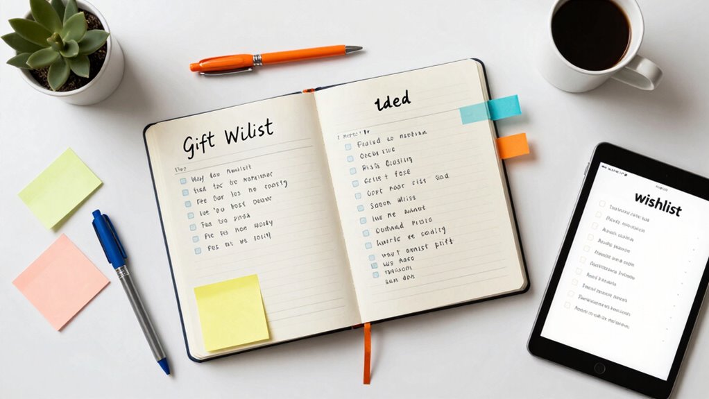keep wishlist updated and organized