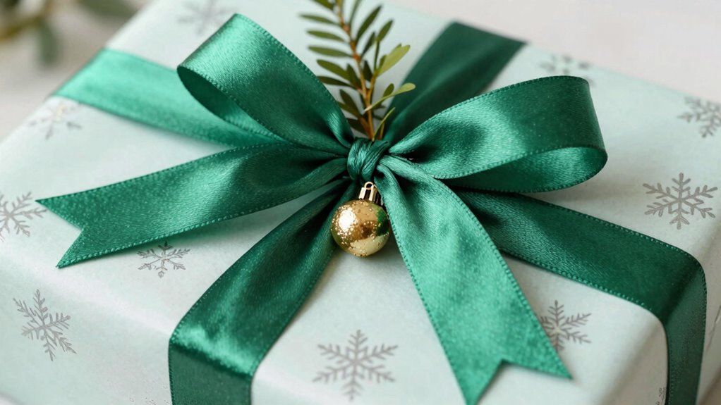 layered wrapping with textured accents