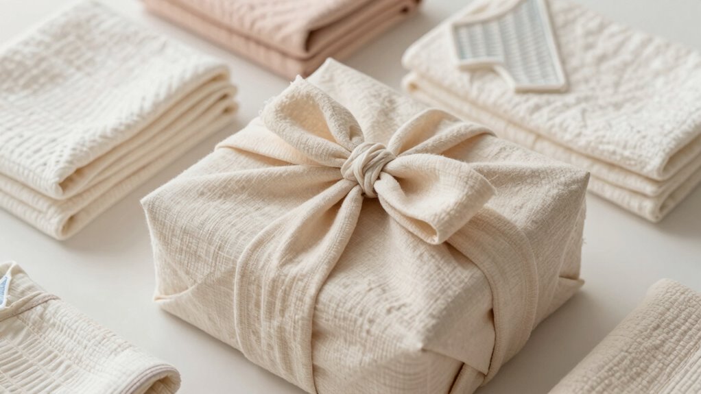 muslin gift wrap reusable charm