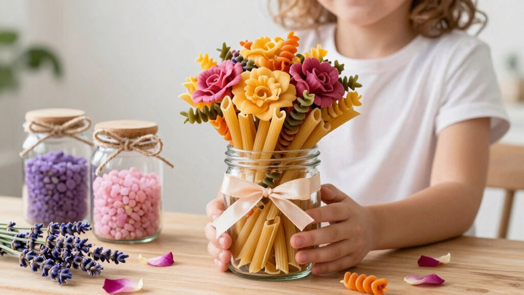 pasta bouquets and bath salts