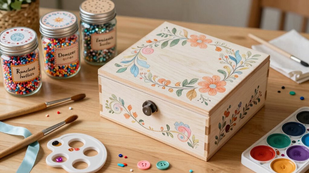 personalized gifts with embellishments and labels