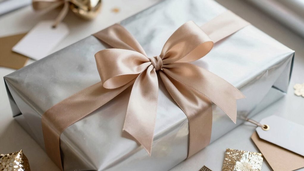 polished wrapping with embellishments