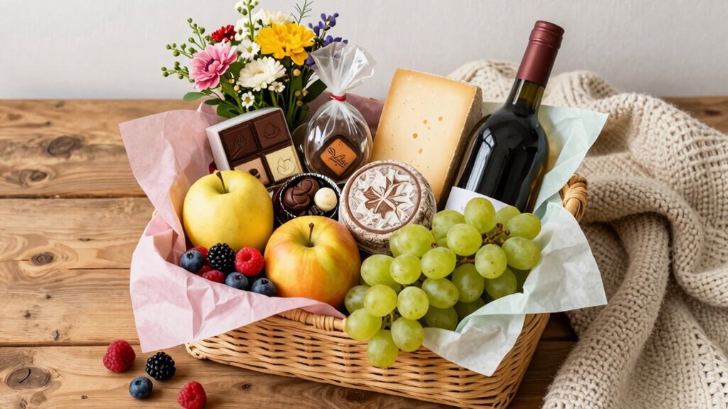 balanced thoughtful decorative gift basket