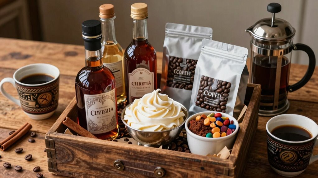 flavored syrups creamers toppings pairing