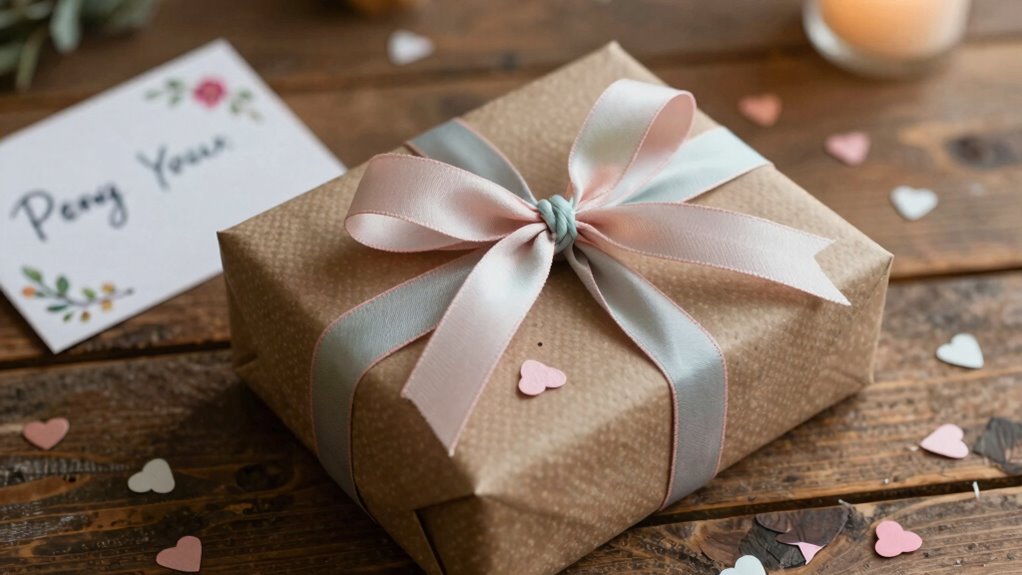 open when gift with handmade charm