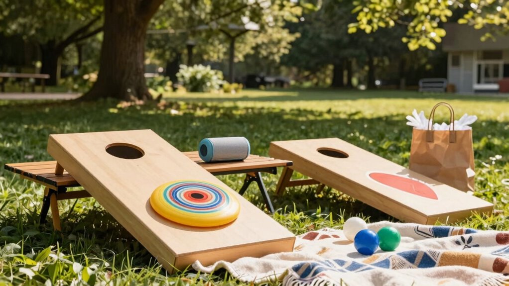 outdoor yard games on a budget