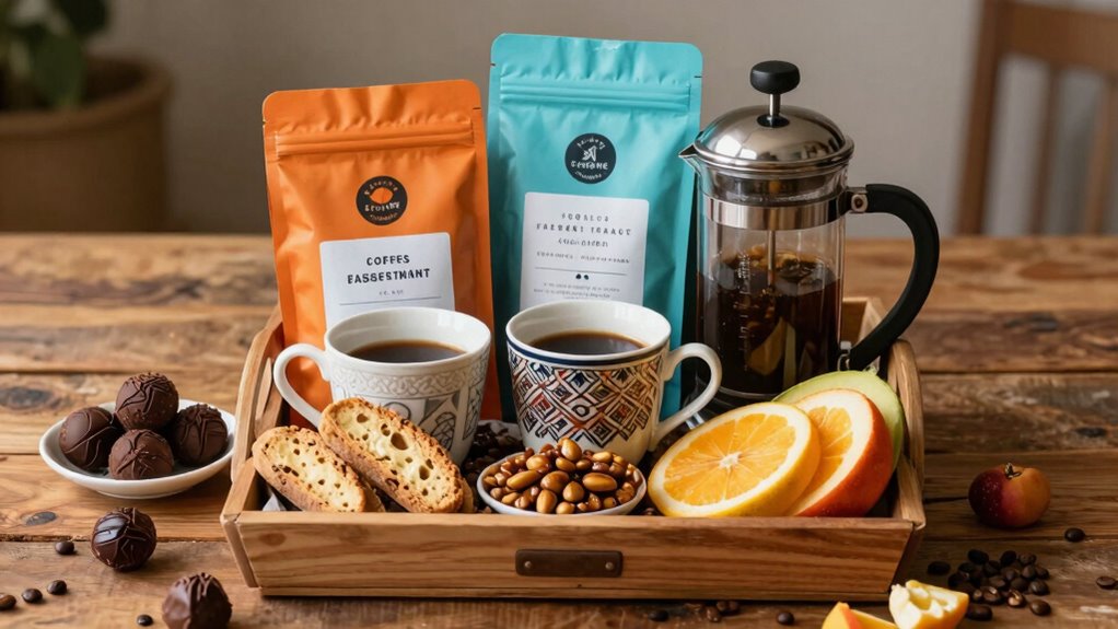 pair coffee with coordinating snacks
