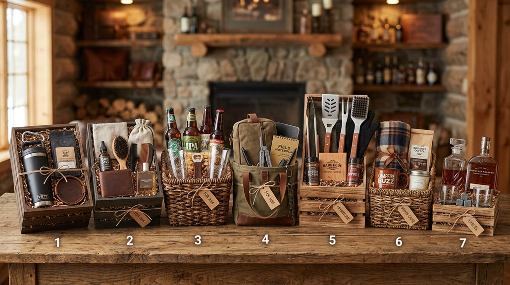 seven men s gift basket ideas