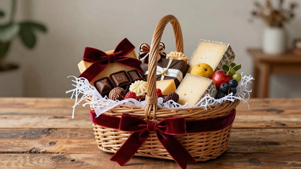 thoughtful themed gift arrangement